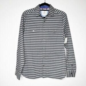 NWT Construct Men's Button Down Plaid Shirt Engineered Goods Blue Green Size S